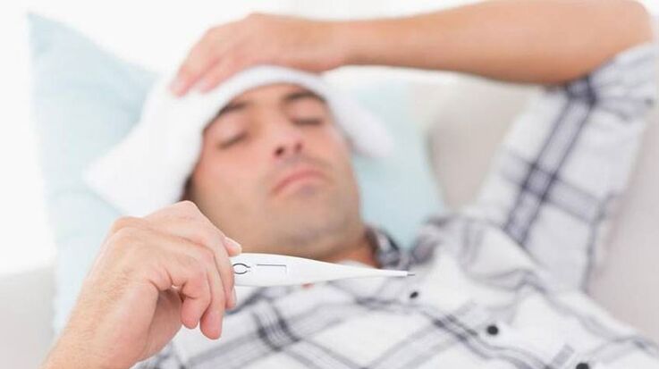 increased temperature in chronic prostatitis